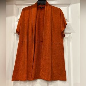 rafaella Cardigan short sleeve size L great Fall Color